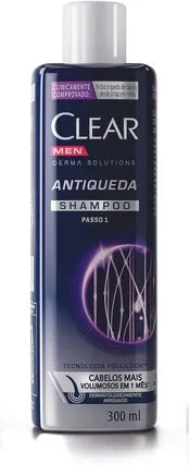 Clear Shampoo Antiqueda Men Derma Solutions