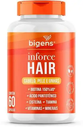 Vitamina Biogens Inforce Hair Cabelo Pele e Unhas